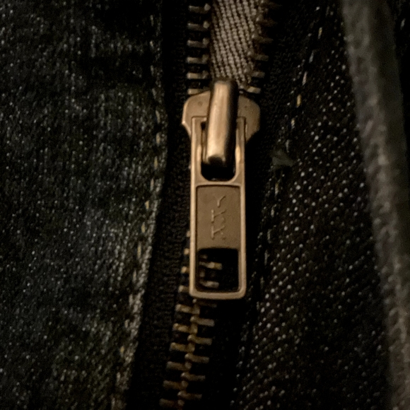 SEXY WOMENS RIPPED/DESTROYED CHRISTOPHER & BANKS LG BLUE DENIM FULL ZIP JACKET - Picture 9 of 14